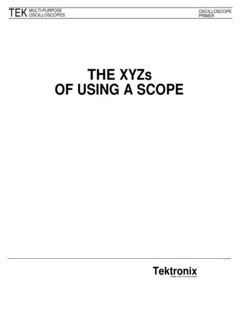 THE XYZs OF USING A SCOPE - NJARC