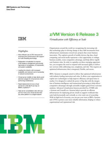 Virtualization With Efficiency At Scale - IBM